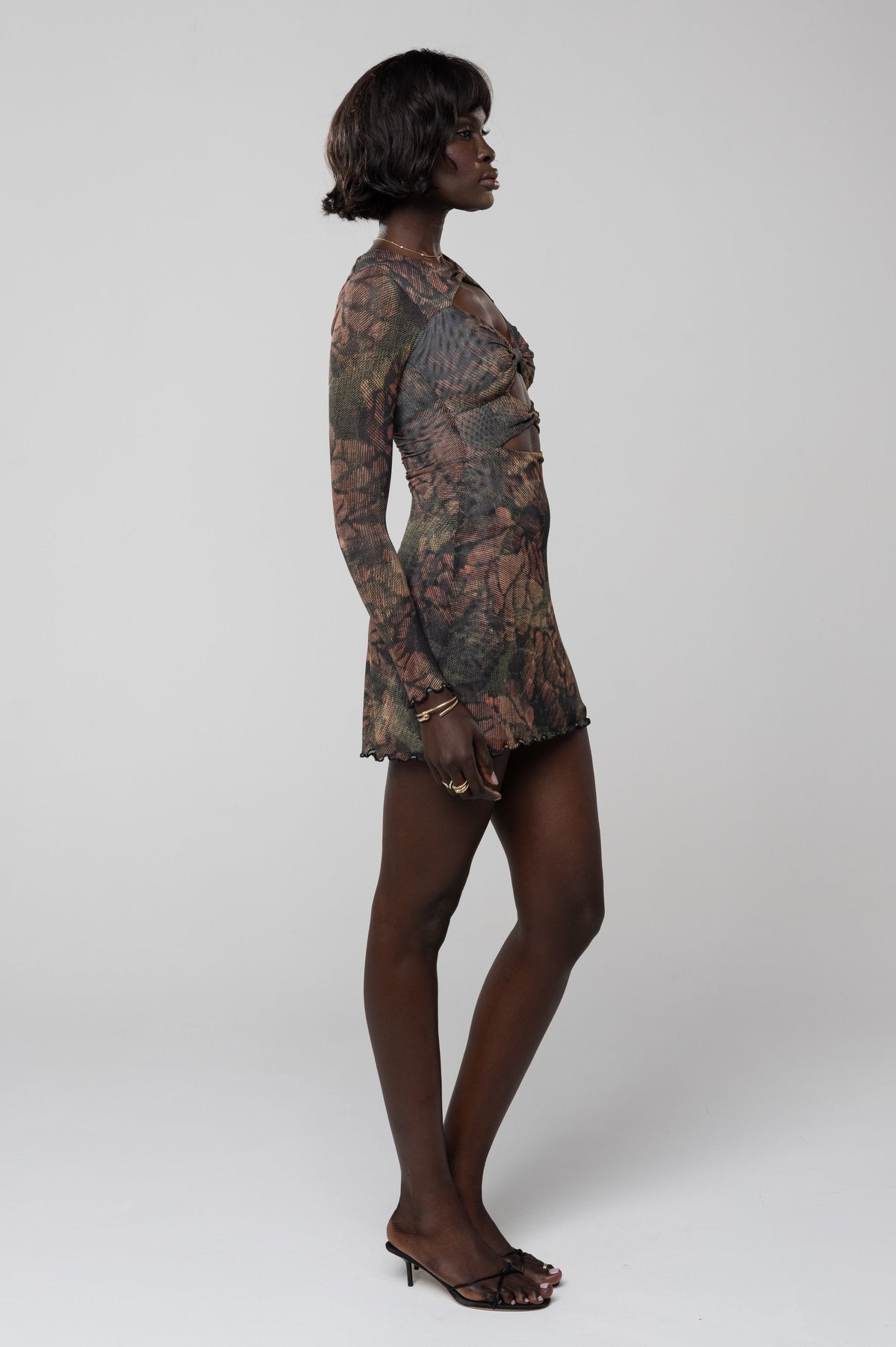 This is an image of Marissa Mini in Autumn - RESA featuring a model wearing the dress