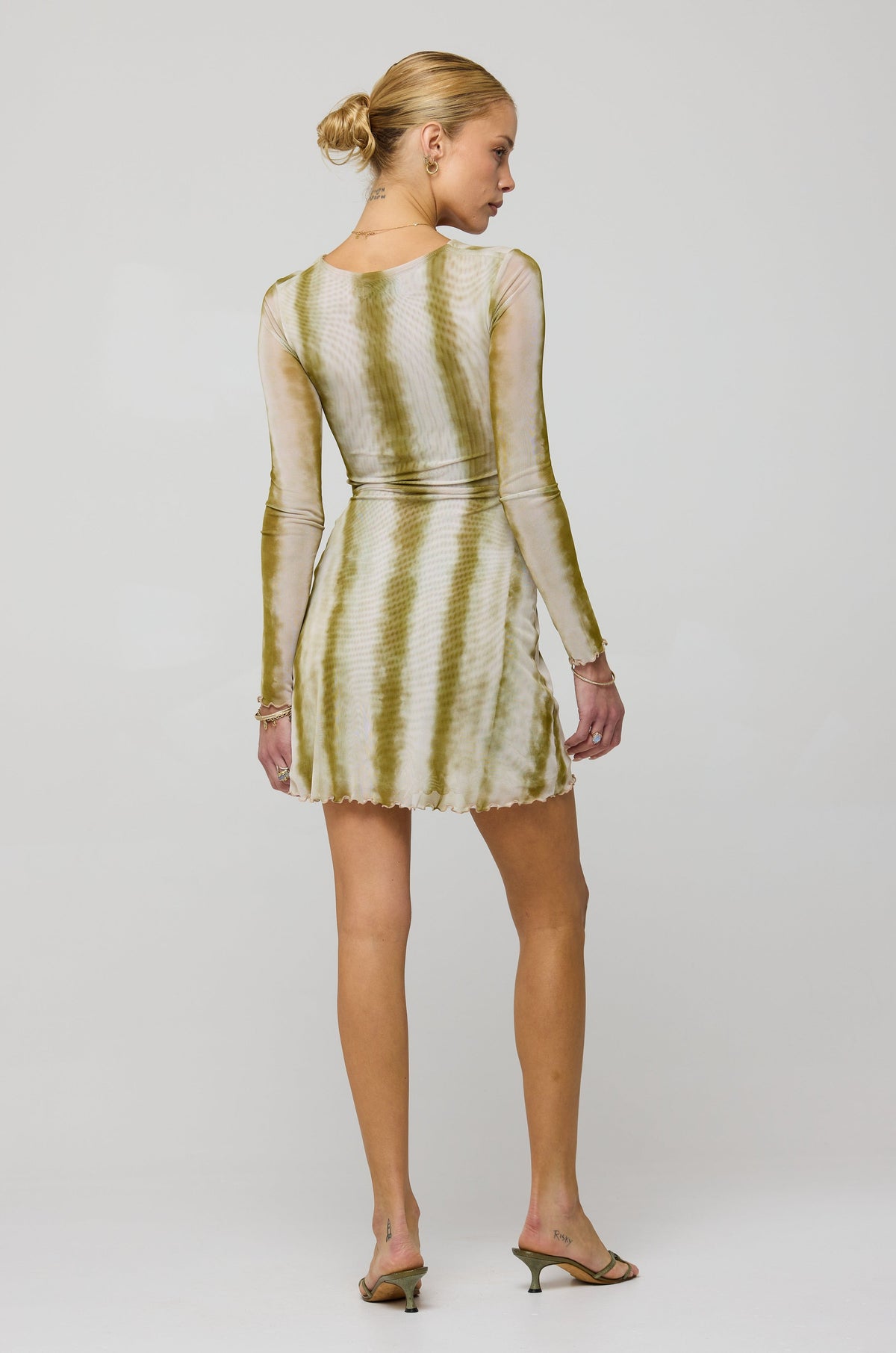 This is an image of Marissa Mini in Dune - RESA featuring a model wearing the dress