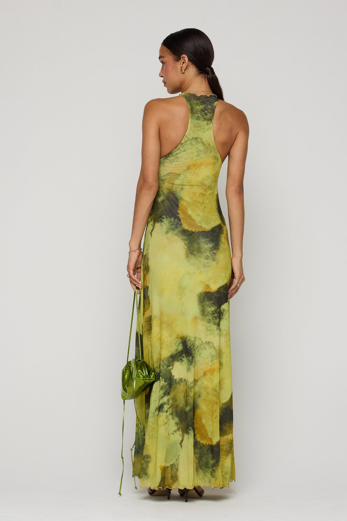 This is an image of Maxine Maxi in Moonshadow - RESA featuring a model wearing the dress