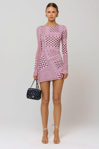 Mia Mini Dress in Lauper Large / Lauper