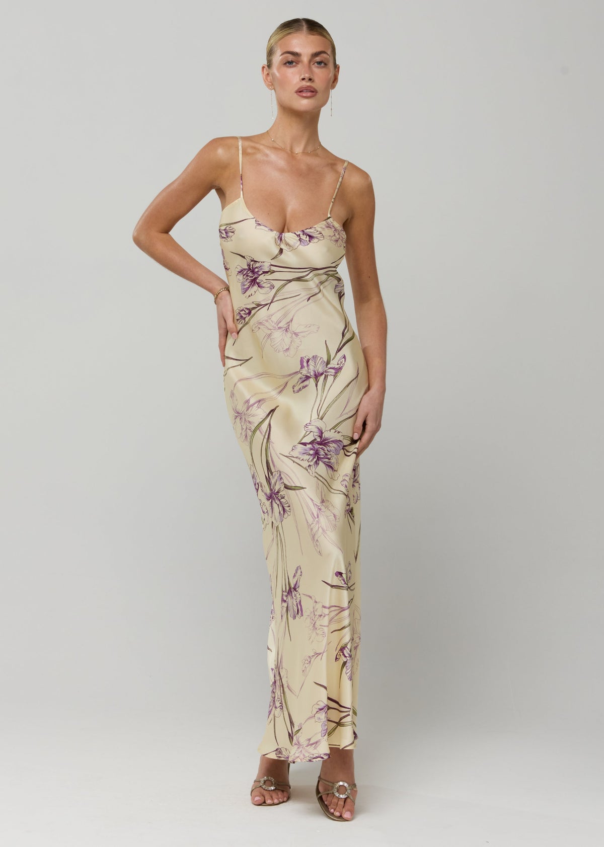 This is an image of Micah Dress in Fern - RESA featuring a model wearing the dress