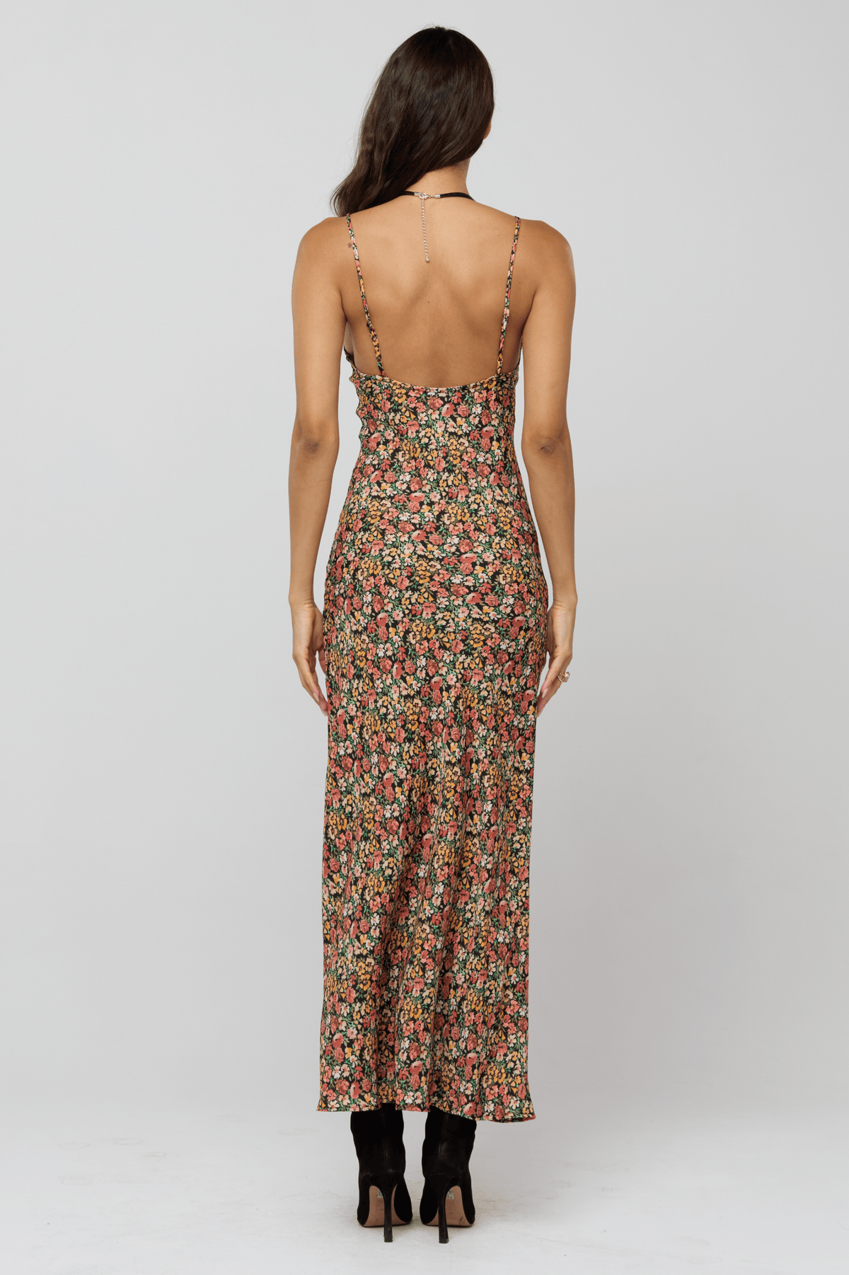 This is an image of Micah Dress in Fig - RESA featuring a model wearing the dress