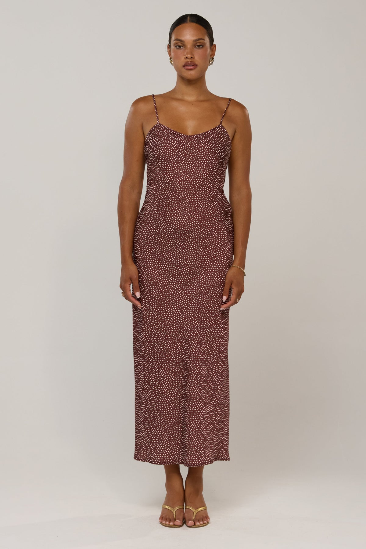 This is an image of Micah in Coco Vanilla - RESA featuring a model wearing the dress