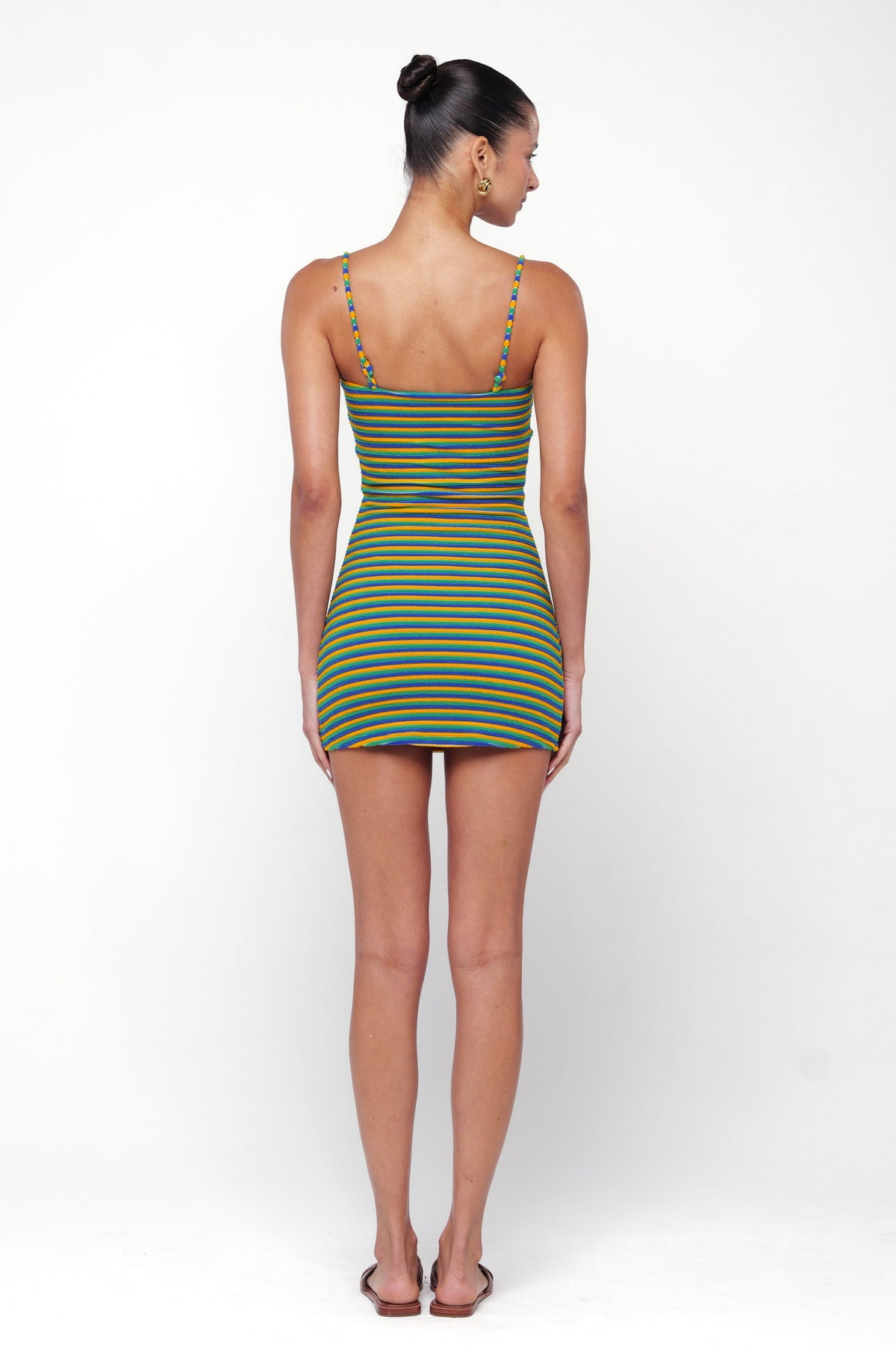 This is an image of Micro Mini Dress in Rio - RESA featuring a model wearing the dress