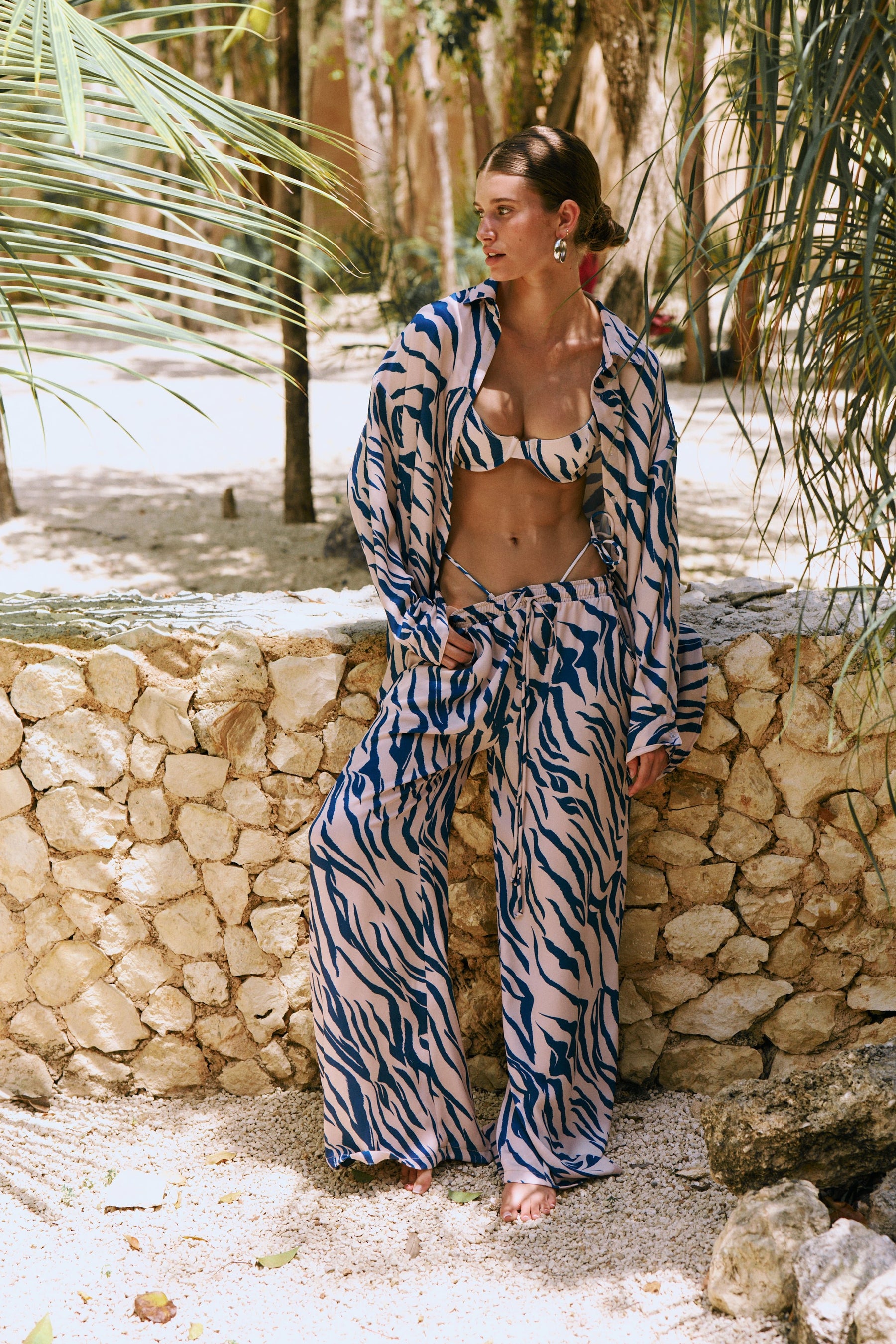 This is an image of Miley Set in Athens - RESA featuring a model wearing the dress