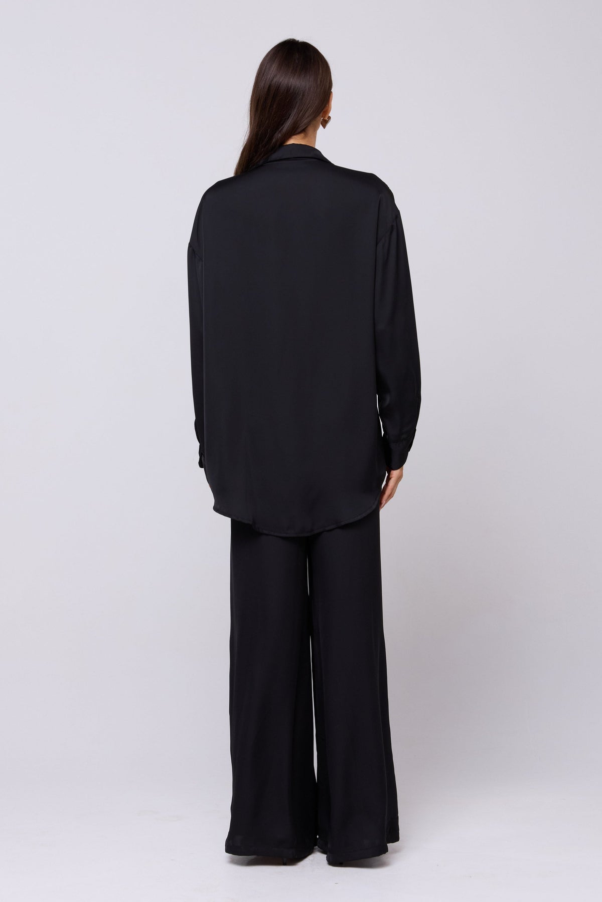 This is an image of Miley Set in Black - RESA featuring a model wearing the dress