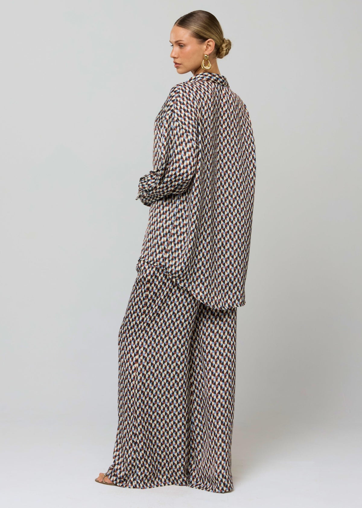 This is an image of Miley Set in Mosaic - RESA featuring a model wearing the dress