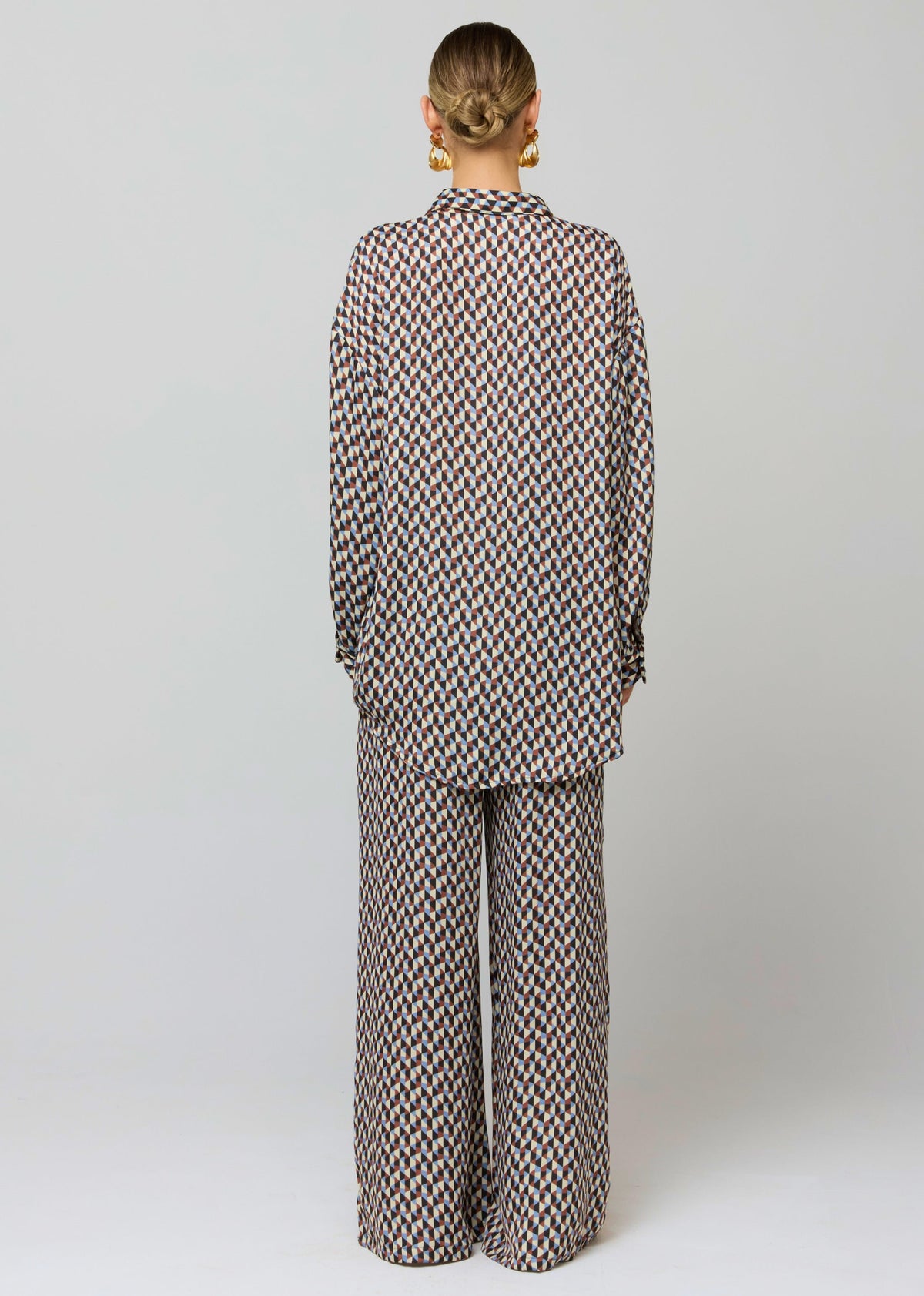 This is an image of Miley Set in Mosaic - RESA featuring a model wearing the dress