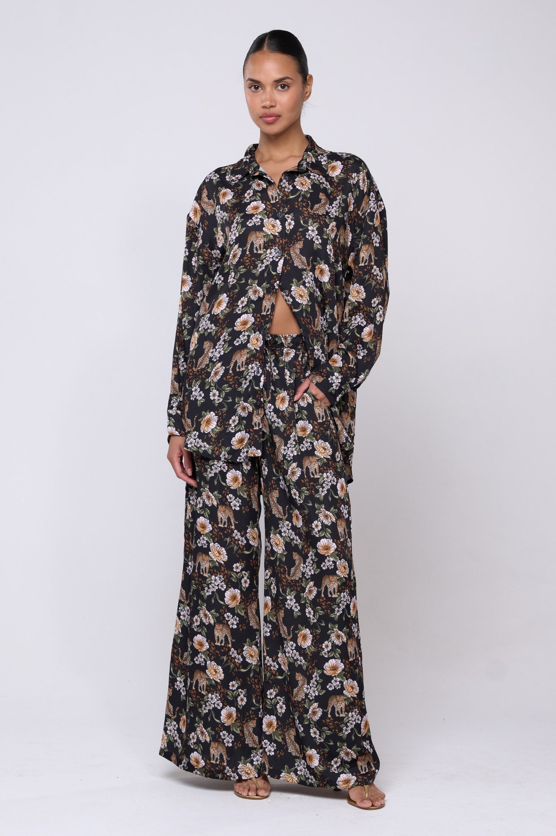This is an image of Miley Set in Tropic - Archive - RESA featuring a model wearing the dress