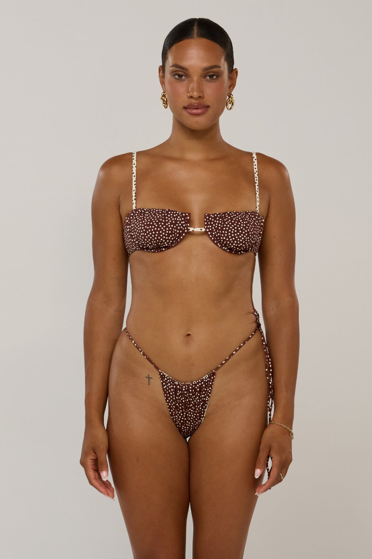 This is an image of Millie in Coco Vanilla - RESA featuring a model wearing the dress