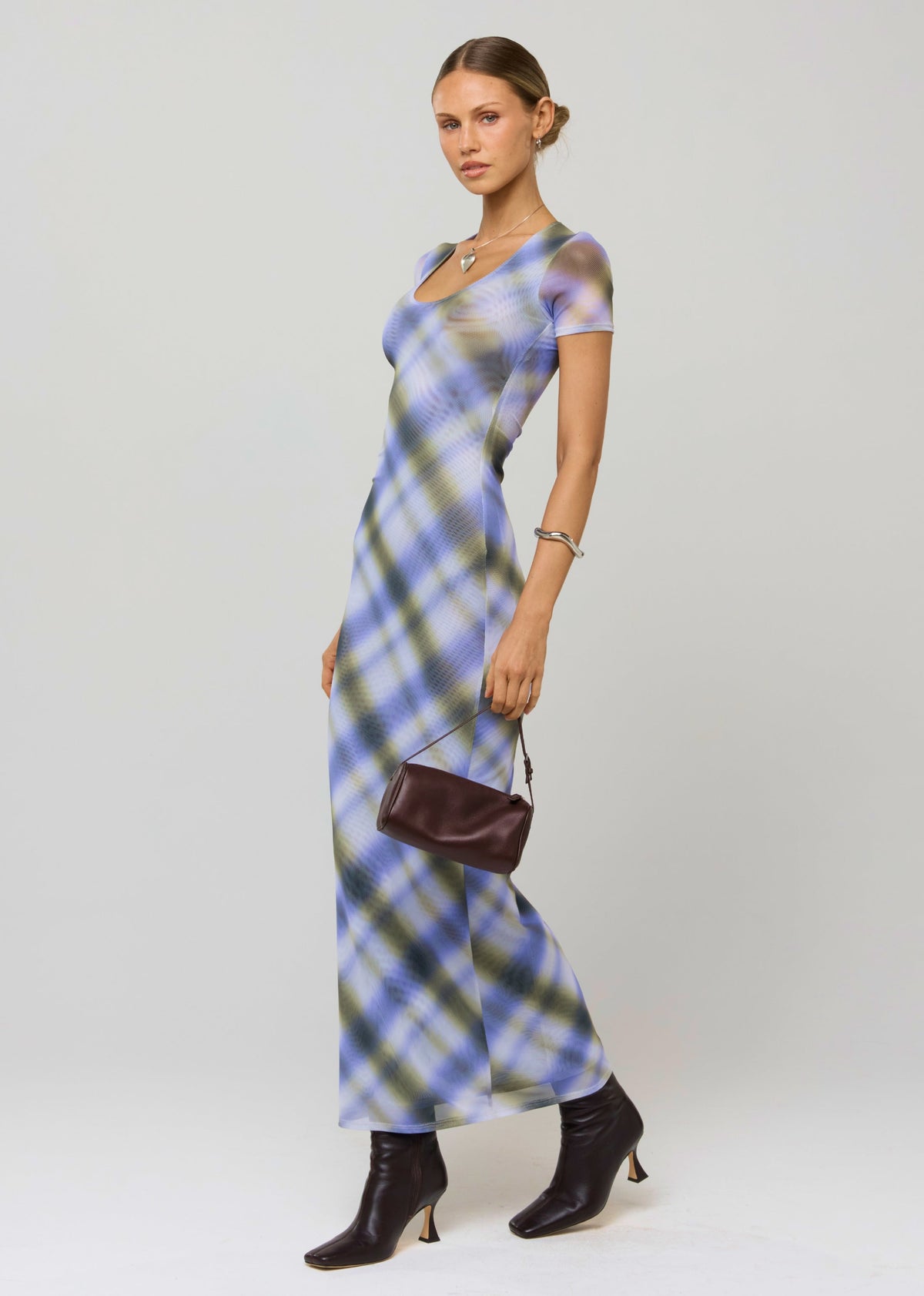 This is an image of Nari Dress in Blur - RESA featuring a model wearing the dress