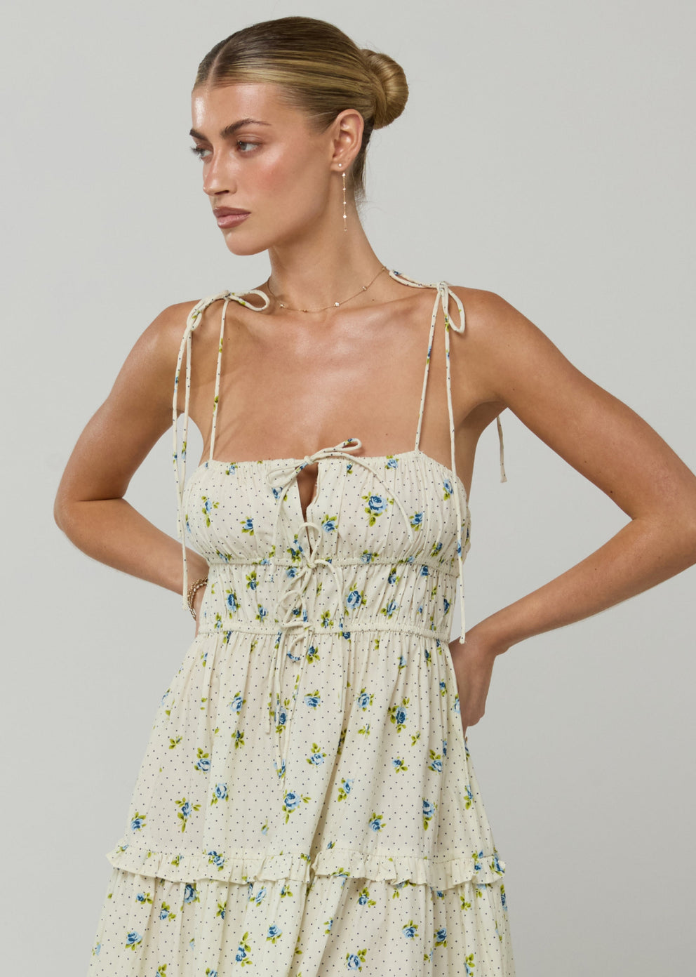 retrofete olivia mini dress Olivia Dress in Cotton Bluebell – RESA