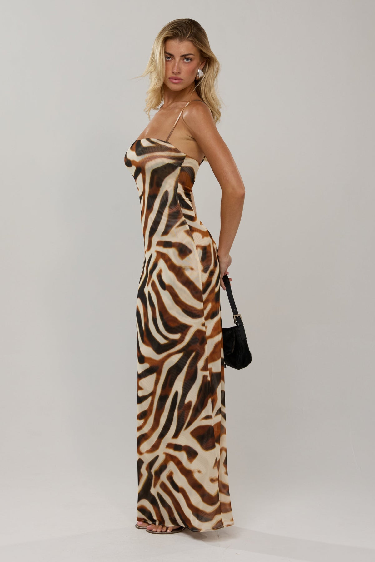 This is an image of Opal in Rye - RESA featuring a model wearing the dress