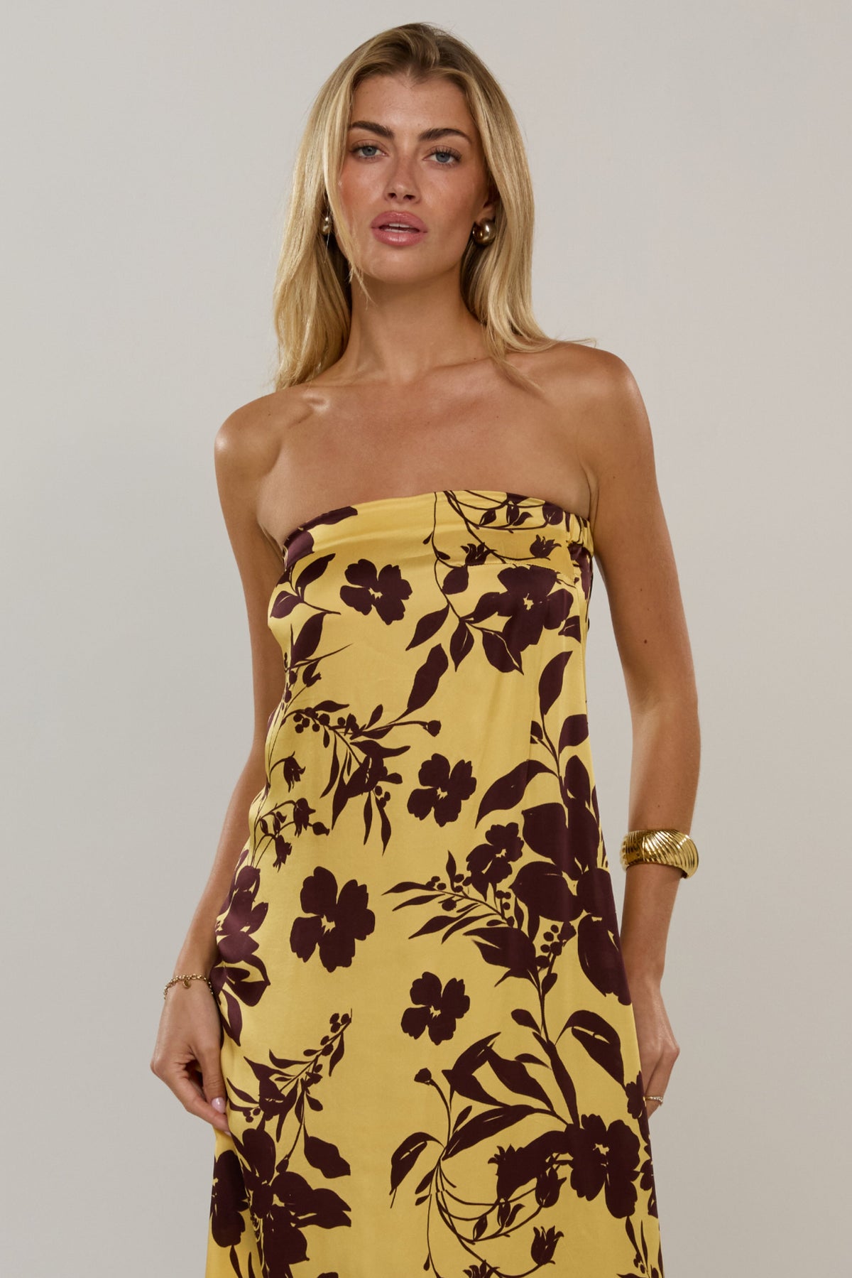 This is an image of Ophelia in Mesa - RESA featuring a model wearing the dress