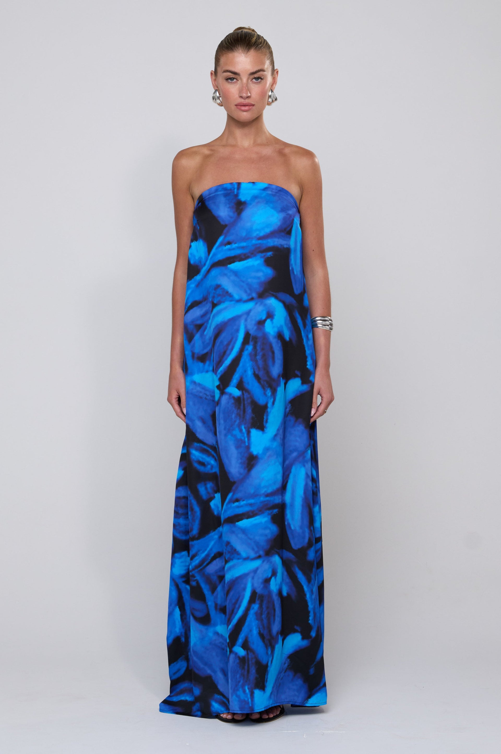 Ophelia Maxi Dress in Lagoon Xs / Lagoon