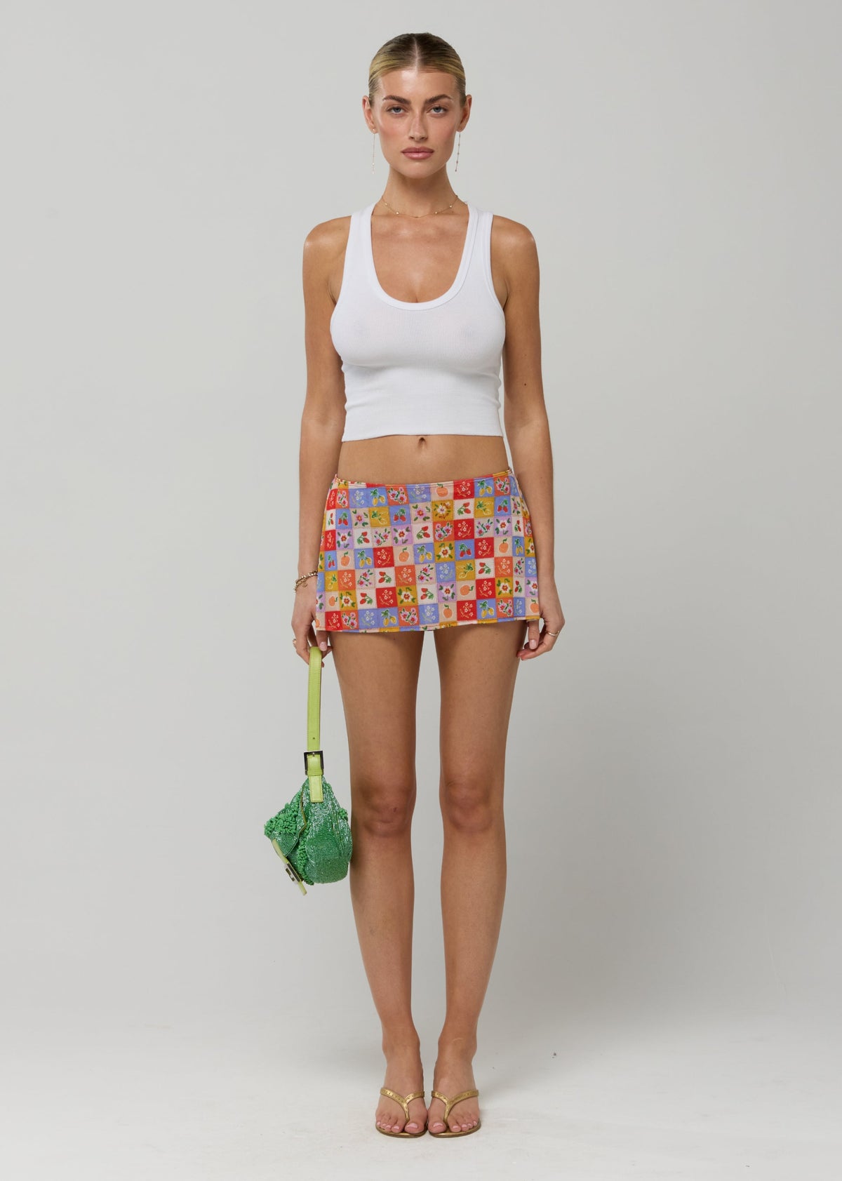 This is an image of Paola Skort in Picnic - RESA featuring a model wearing the dress