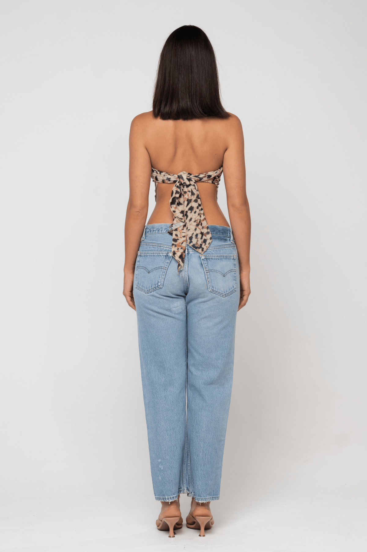 This is an image of Perfect Scarf Top and Sarong in Balthazar - RESA featuring a model wearing the dress