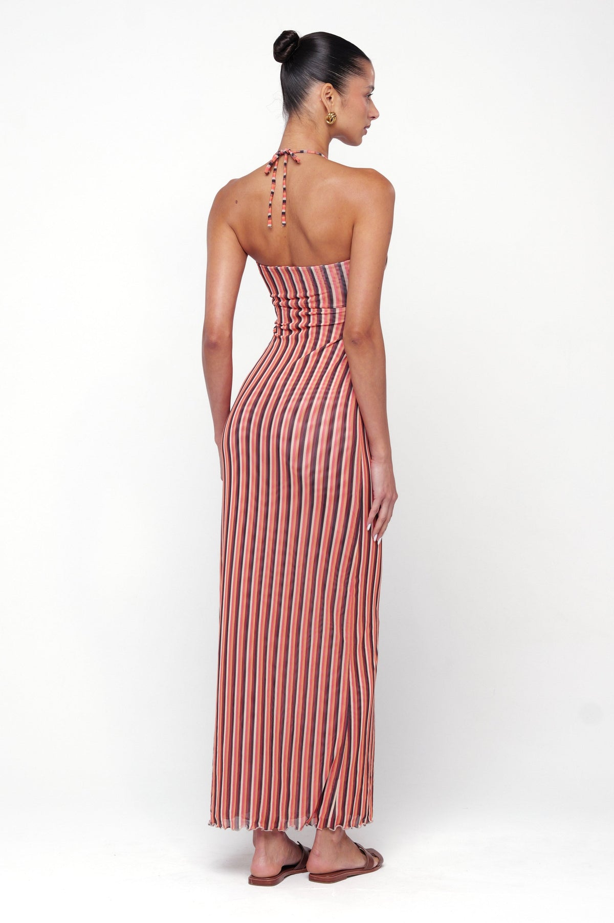 This is an image of Phoebe Dress in Studio 54 - RESA featuring a model wearing the dress
