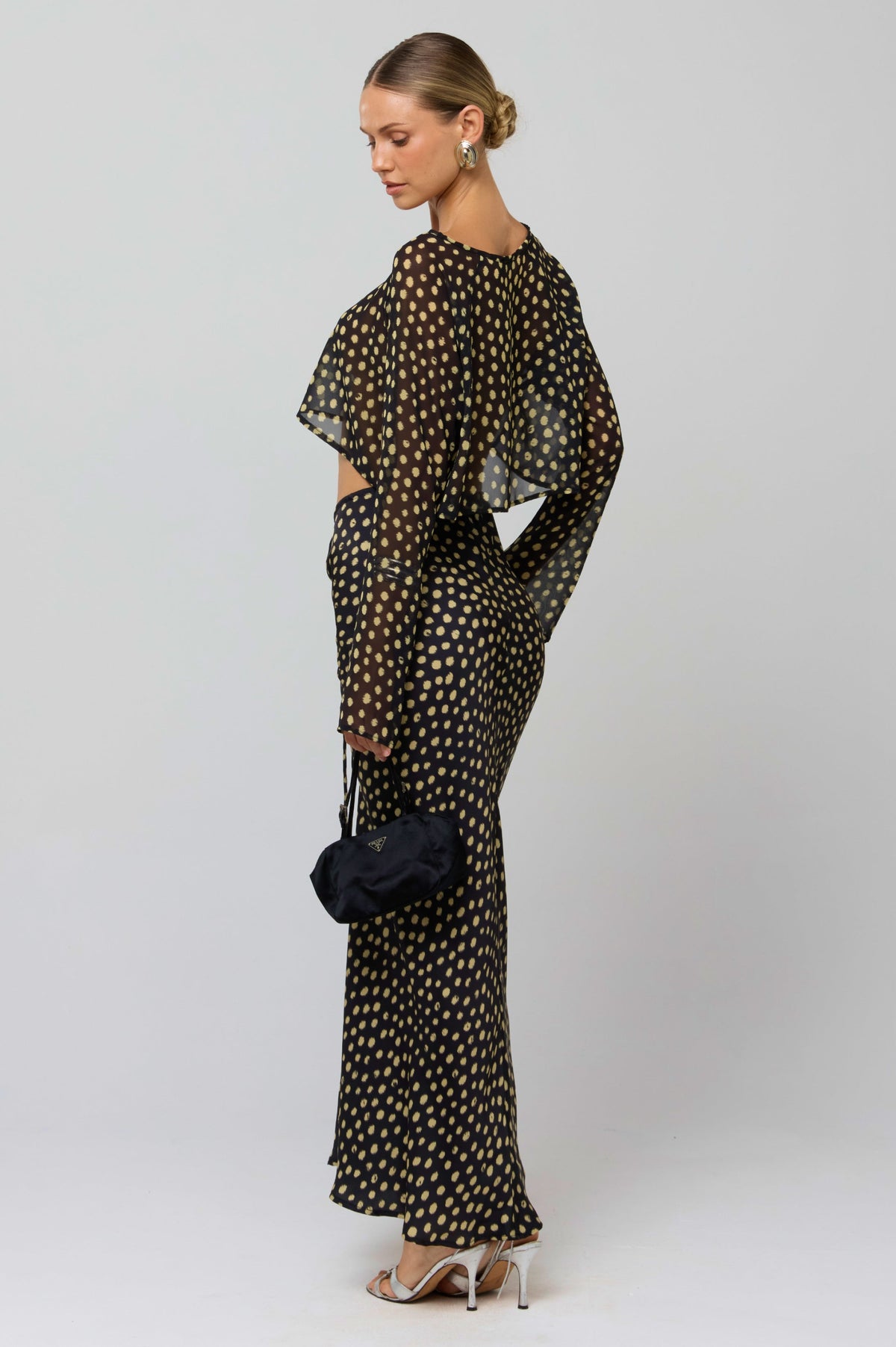 This is an image of Piper Crop Top in Celeste - RESA featuring a model wearing the dress