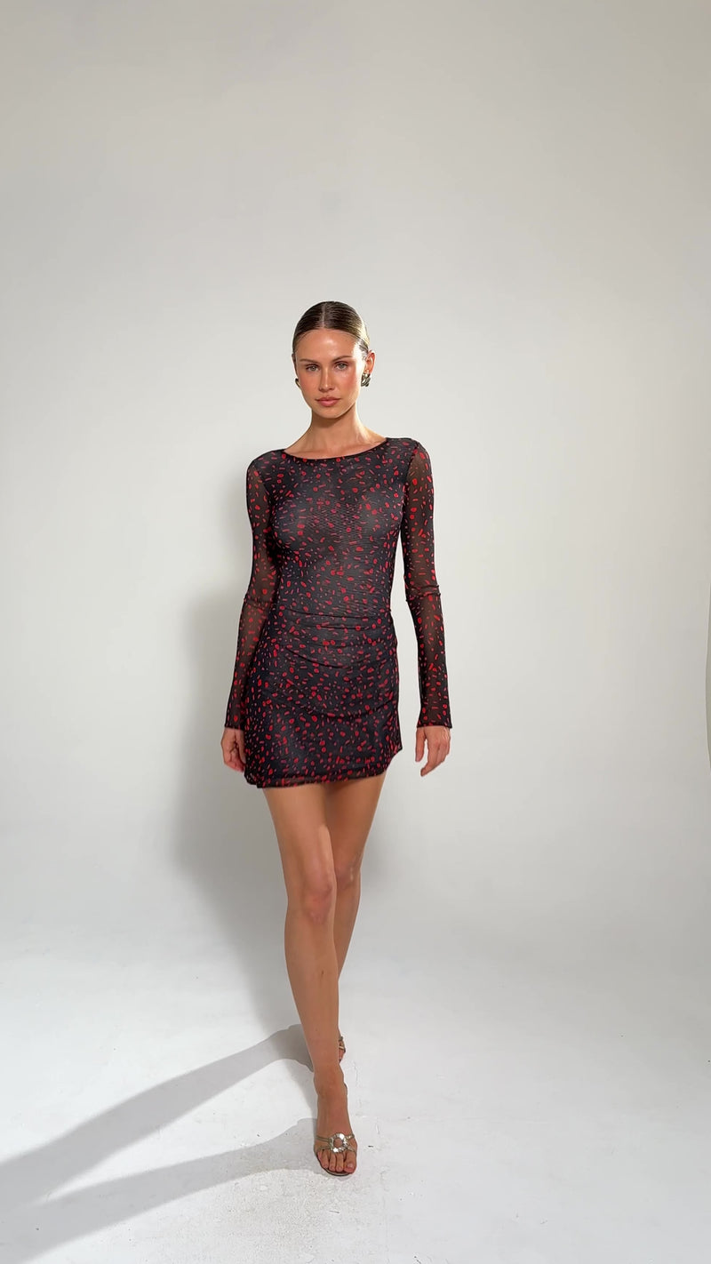 mia mini dress in Rouge – RESA US Size:22w Prima Donna Plus-Size Black 31.5 Machine wash cold open-shoulder
