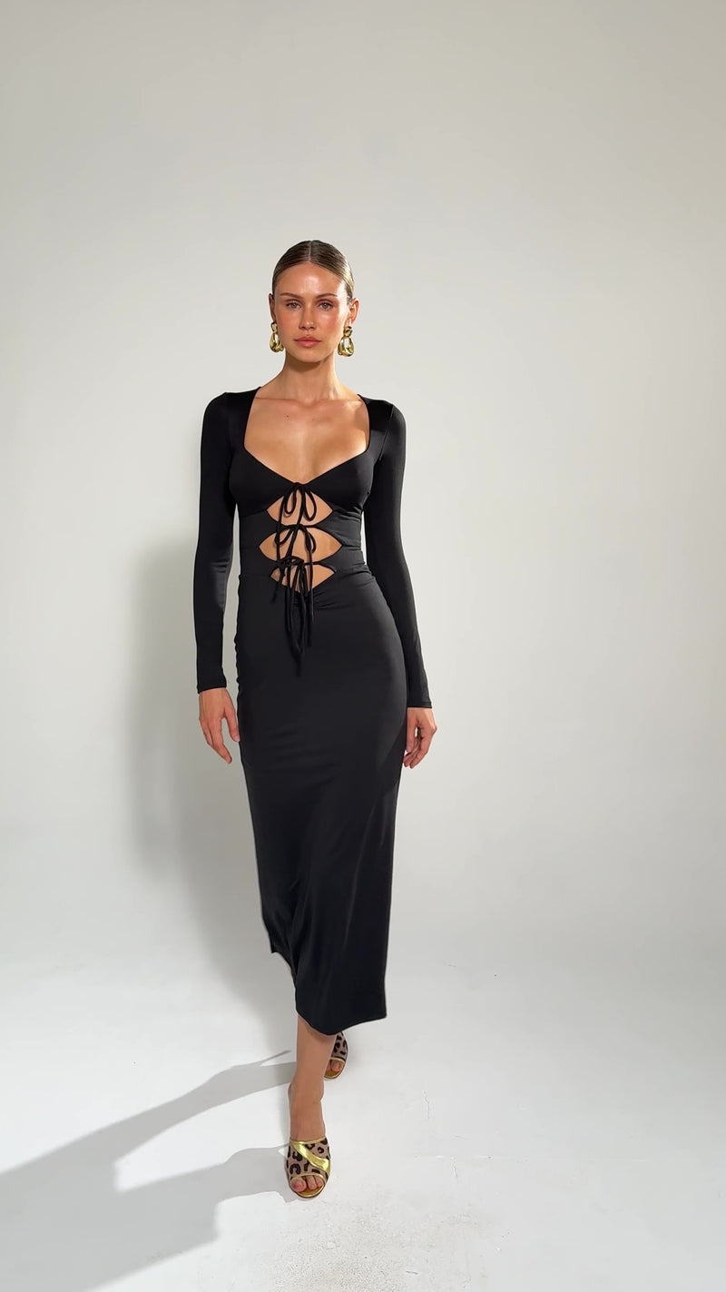 black ramones dress Simone Dress in Black Medium / Black Knit