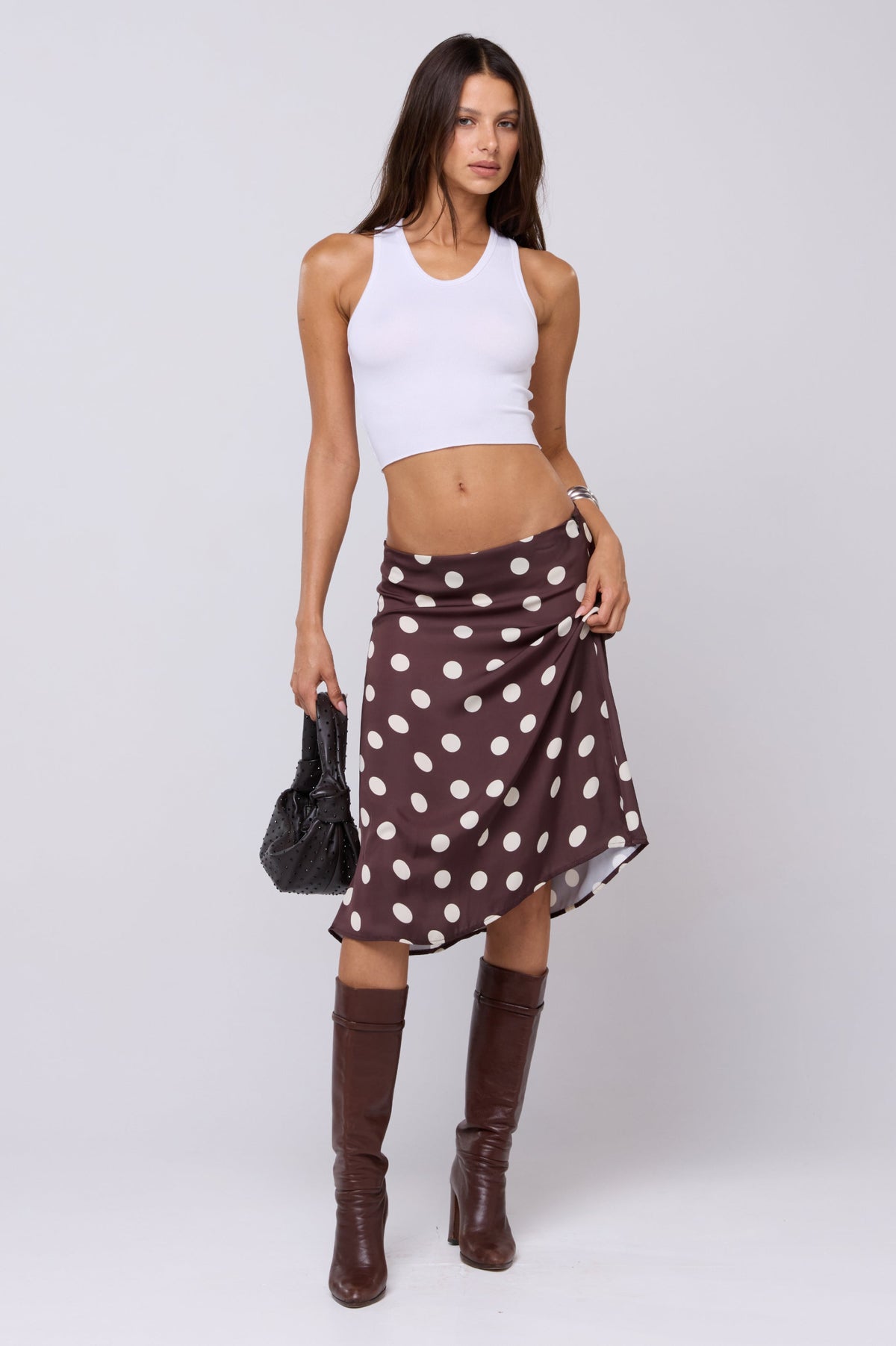 This is an image of Rachel Skirt in Polo - RESA featuring a model wearing the dress