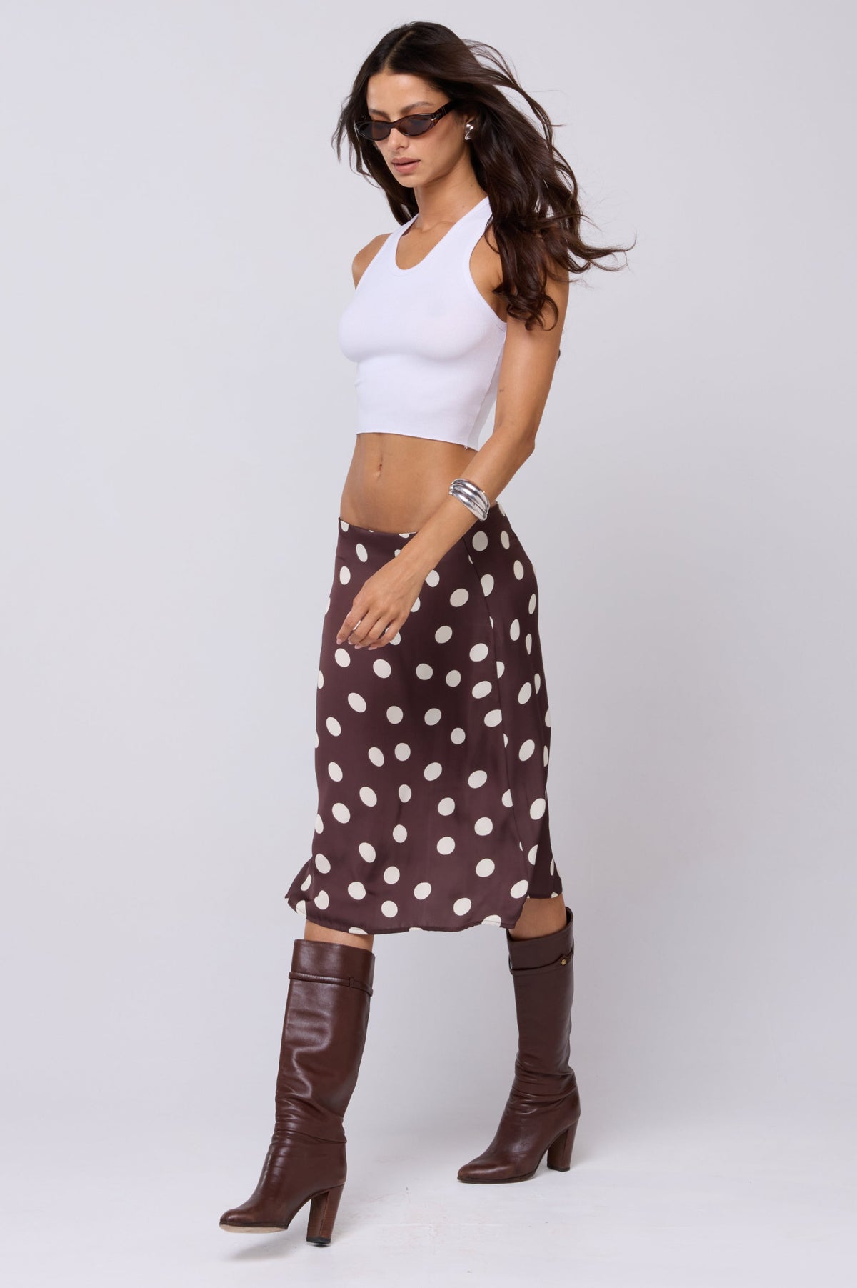 This is an image of Rachel Skirt in Polo - RESA featuring a model wearing the dress