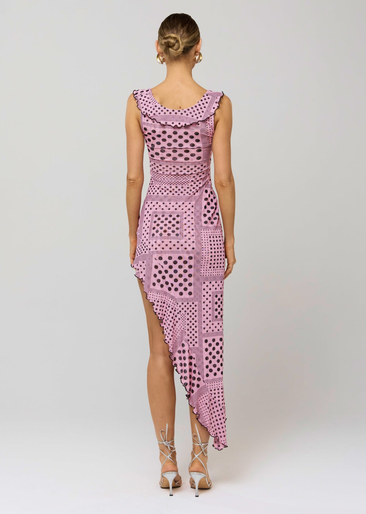 This is an image of Rhonda Dress in Lauper - RESA featuring a model wearing the dress