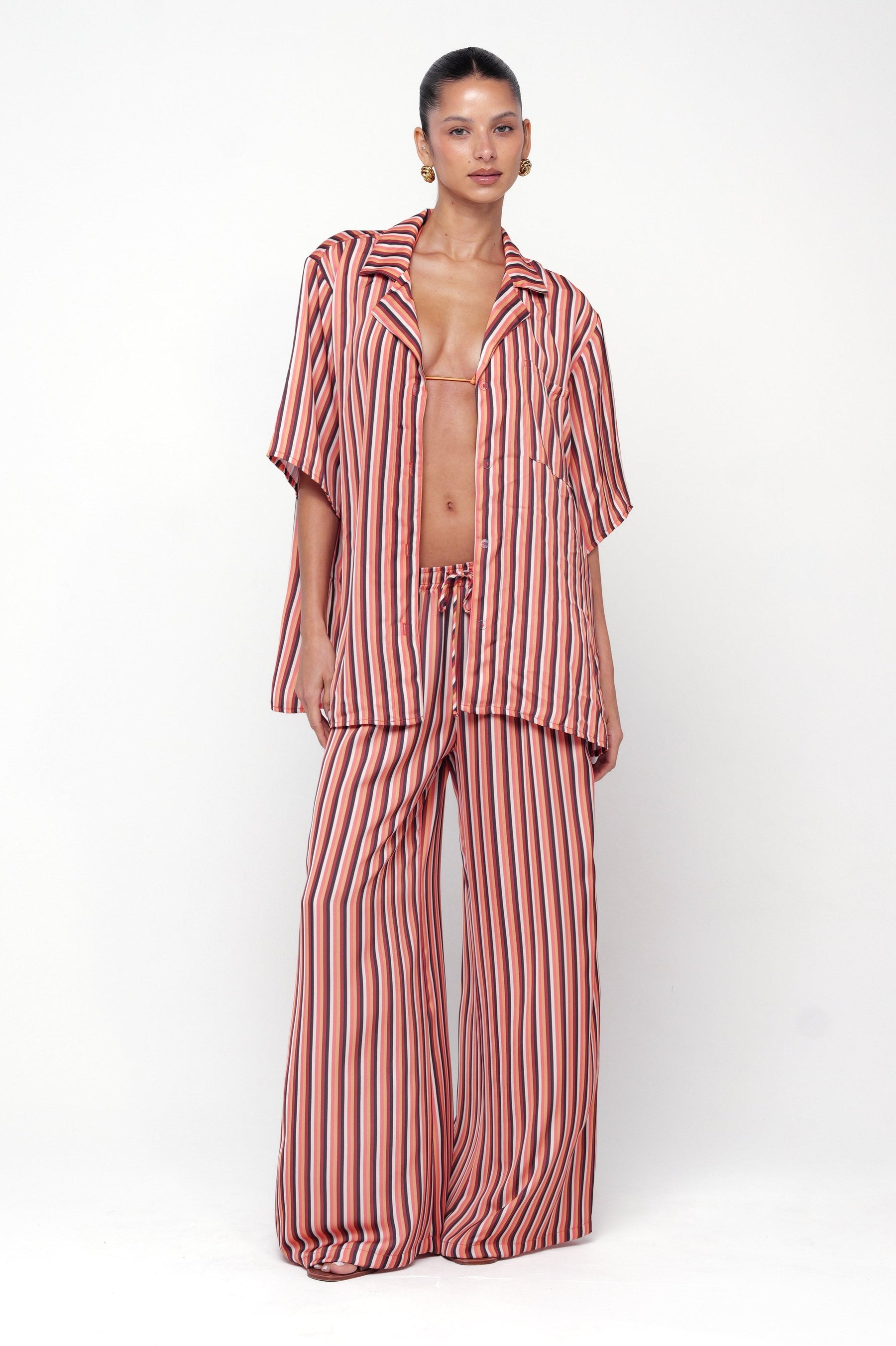 This is an image of Sandy Blouse in Studio 54 - RESA featuring a model wearing the dress