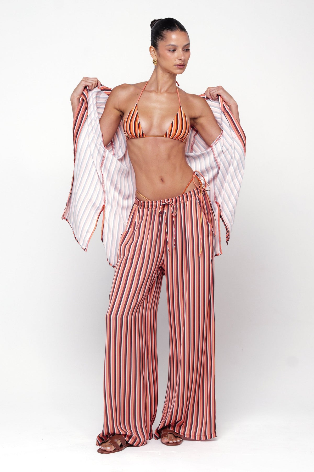 This is an image of Sandy Blouse in Studio 54 - RESA featuring a model wearing the dress