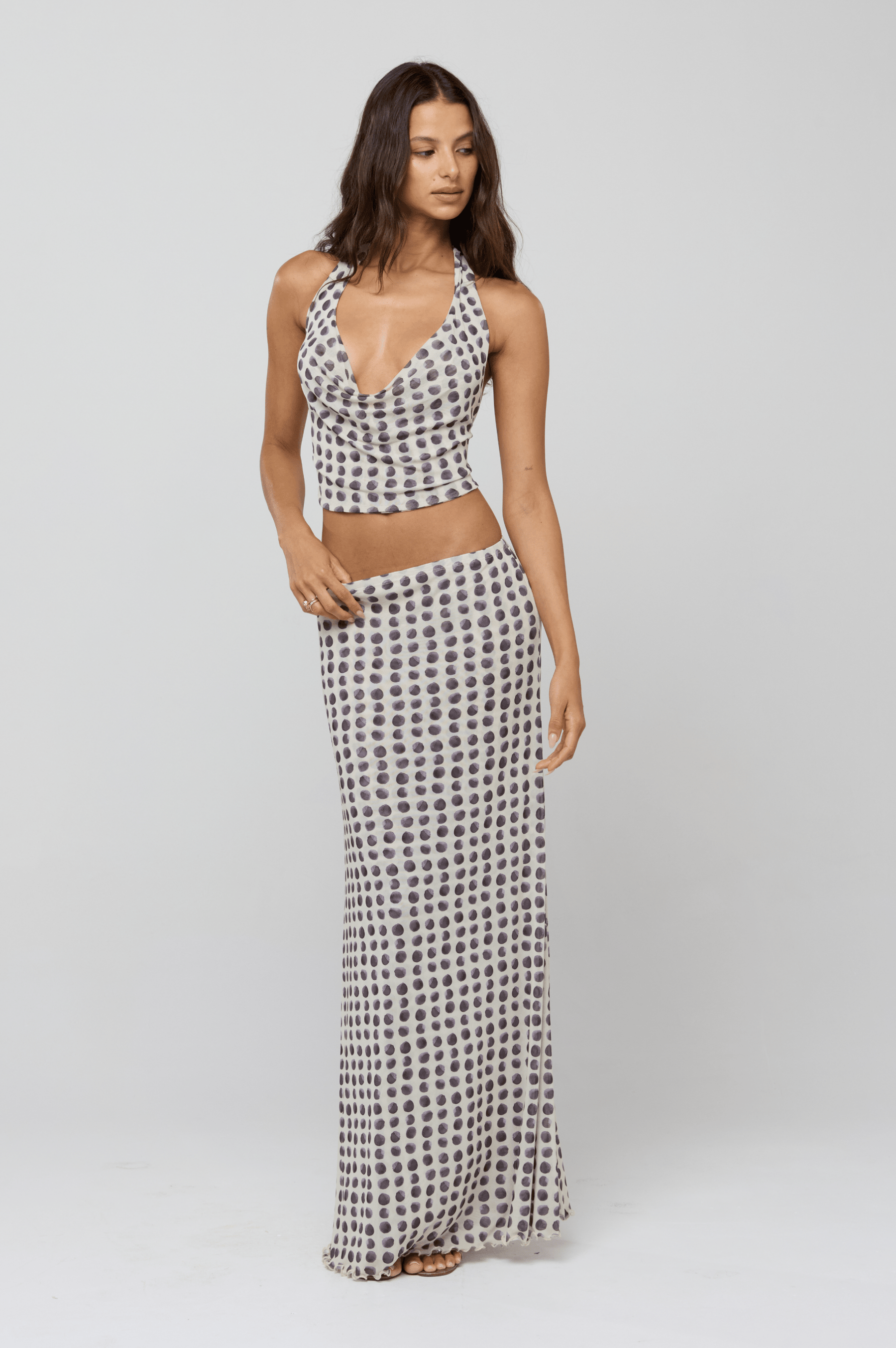 This is an image of Sarah Skirt in Eclipse - RESA featuring a model wearing the dress