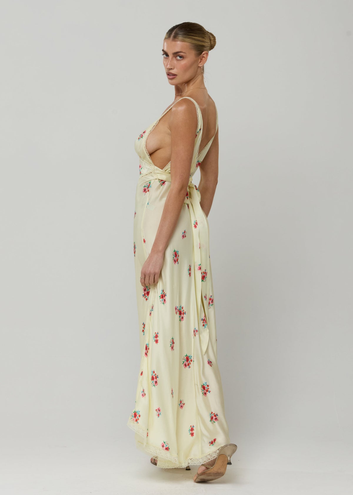 This is an image of Selena Dress in Bliss - RESA featuring a model wearing the dress