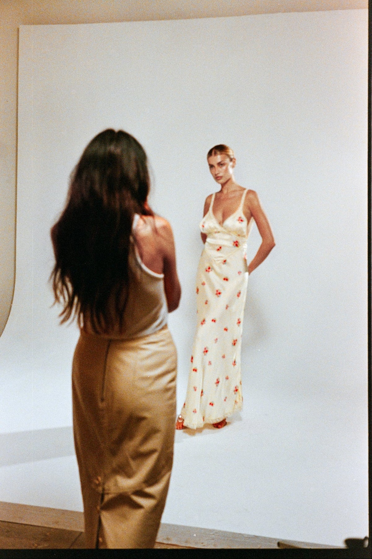 This is an image of Selena Dress in Bliss - RESA featuring a model wearing the dress