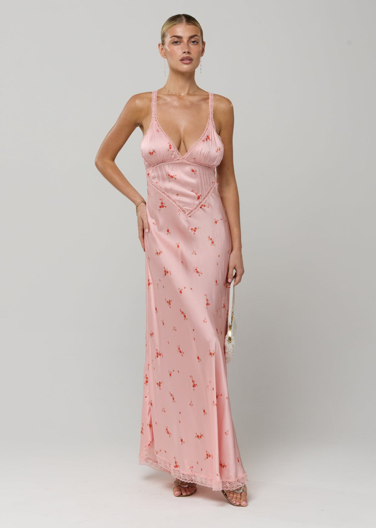 This is an image of Selena Dress in Sweet Pea - RESA featuring a model wearing the dress