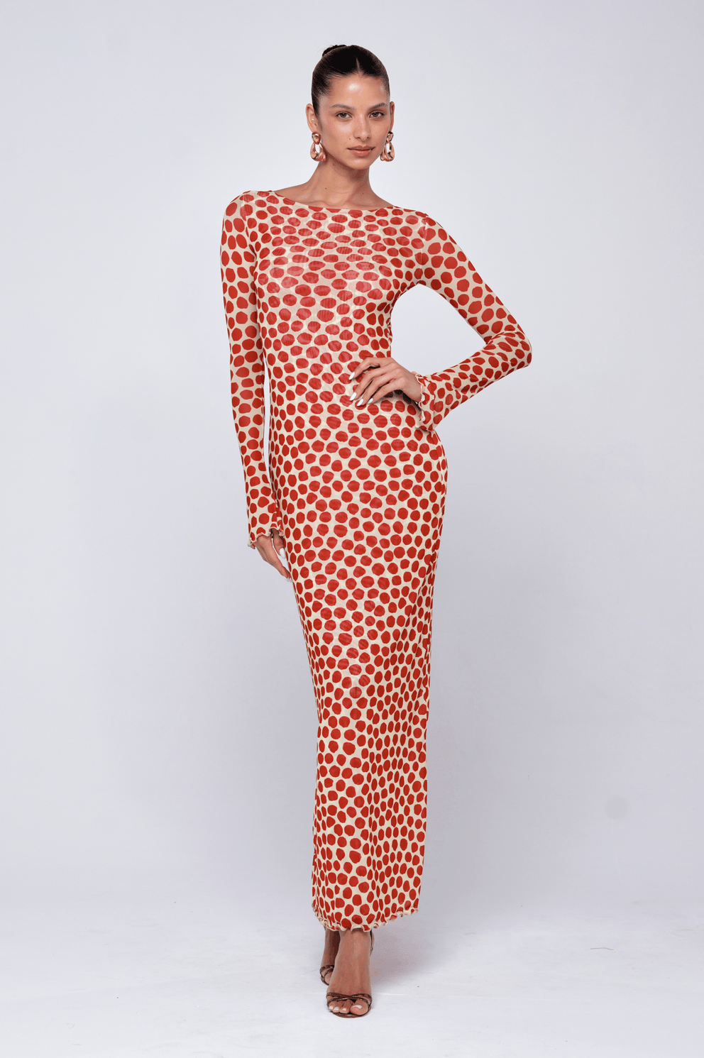 sylvia midi dress Sylvia Dress in Campari