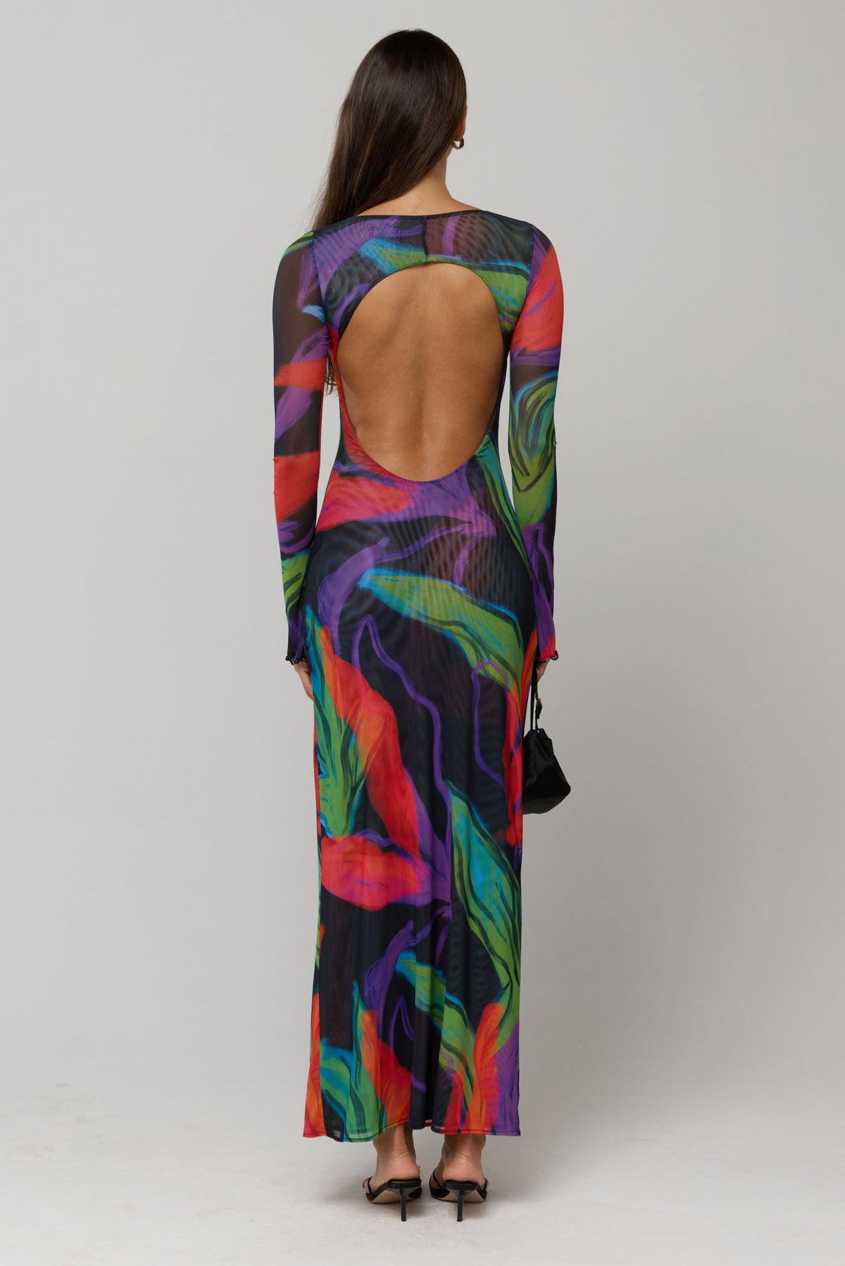 This is an image of Sylvia Dress in Mai Tai - RESA featuring a model wearing the dress