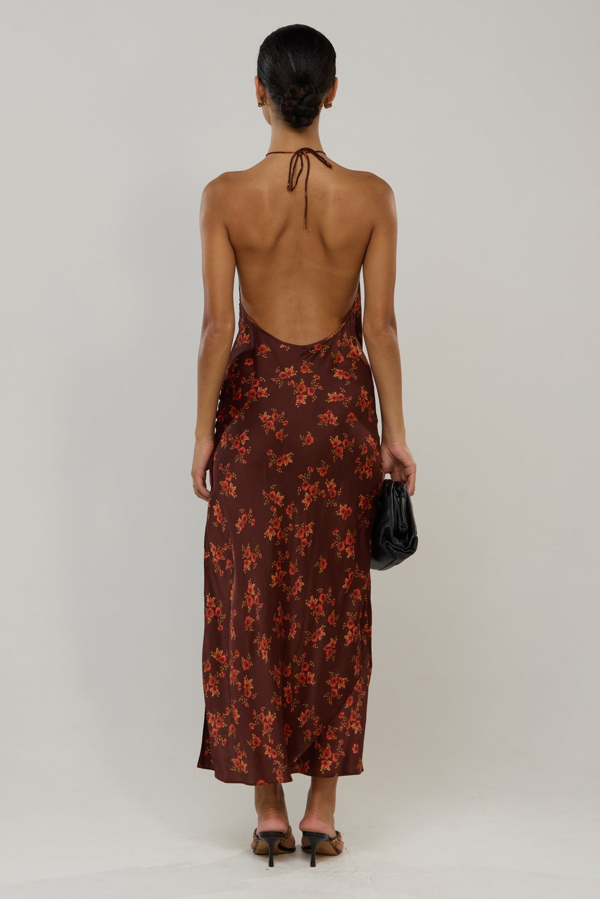 This is an image of Taylor in Mulberry - RESA featuring a model wearing the dress