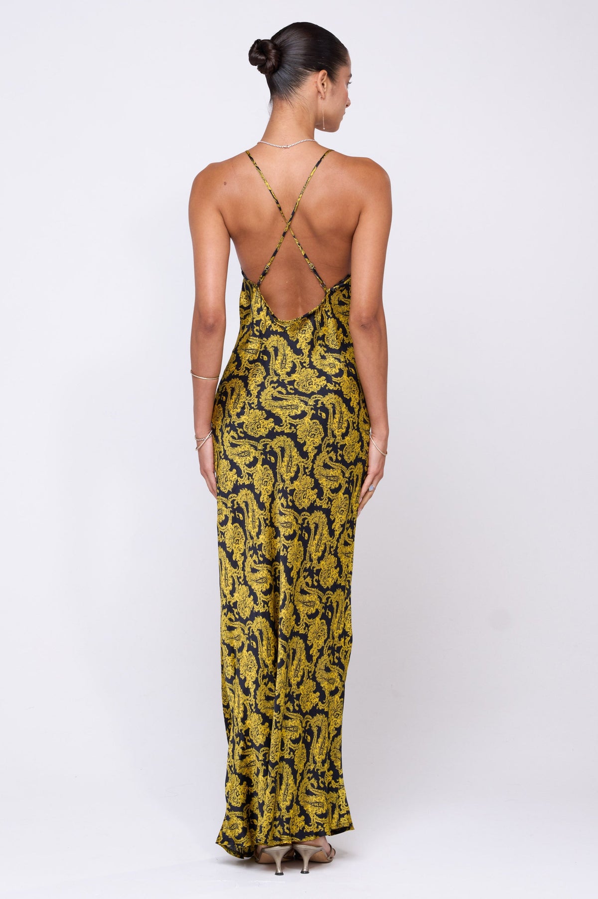 This is an image of Vida Dress in Sorrento - RESA featuring a model wearing the dress