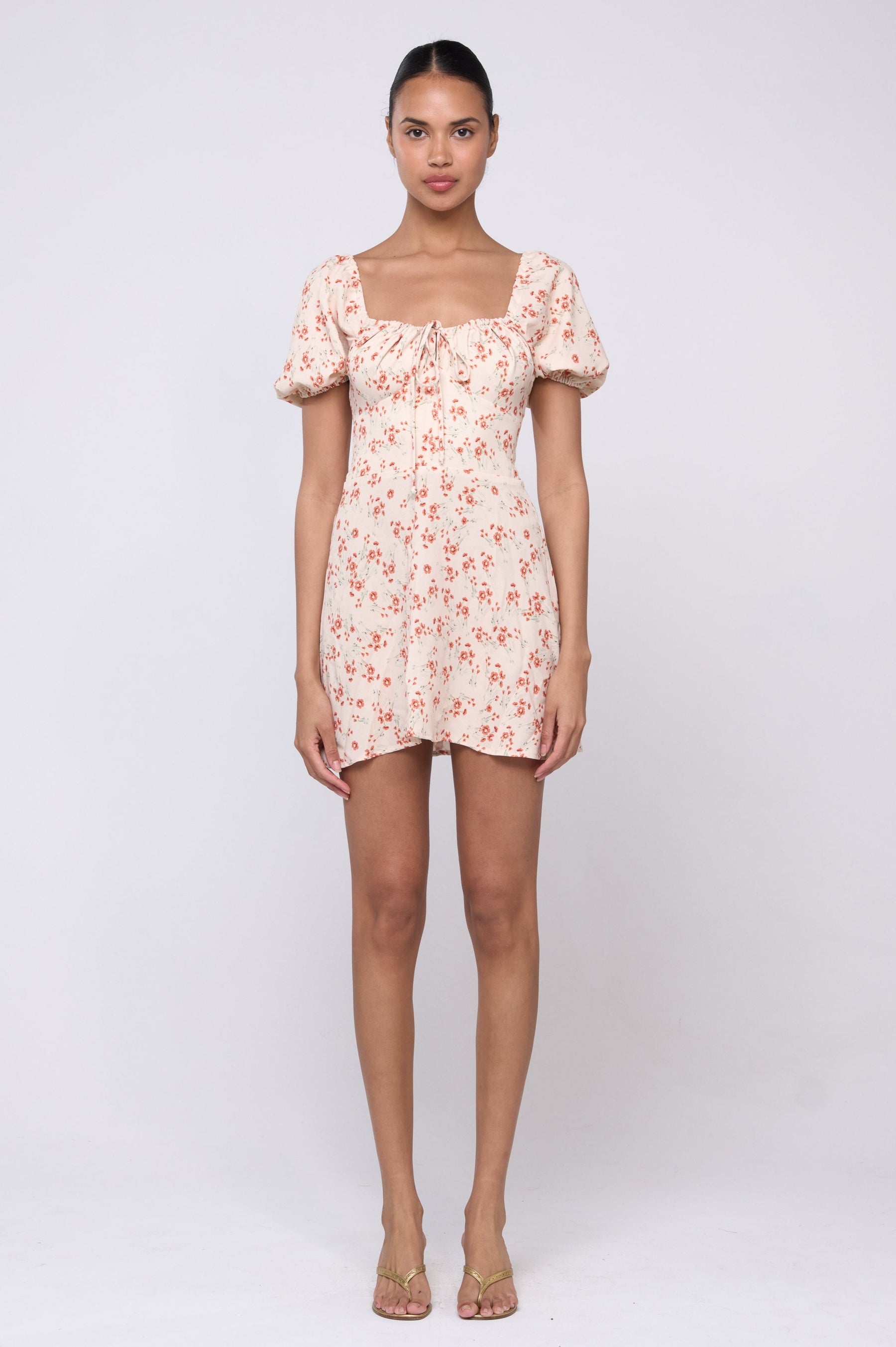 This is an image of Winnie Dress in Wildflower - Archive - RESA featuring a model wearing the dress