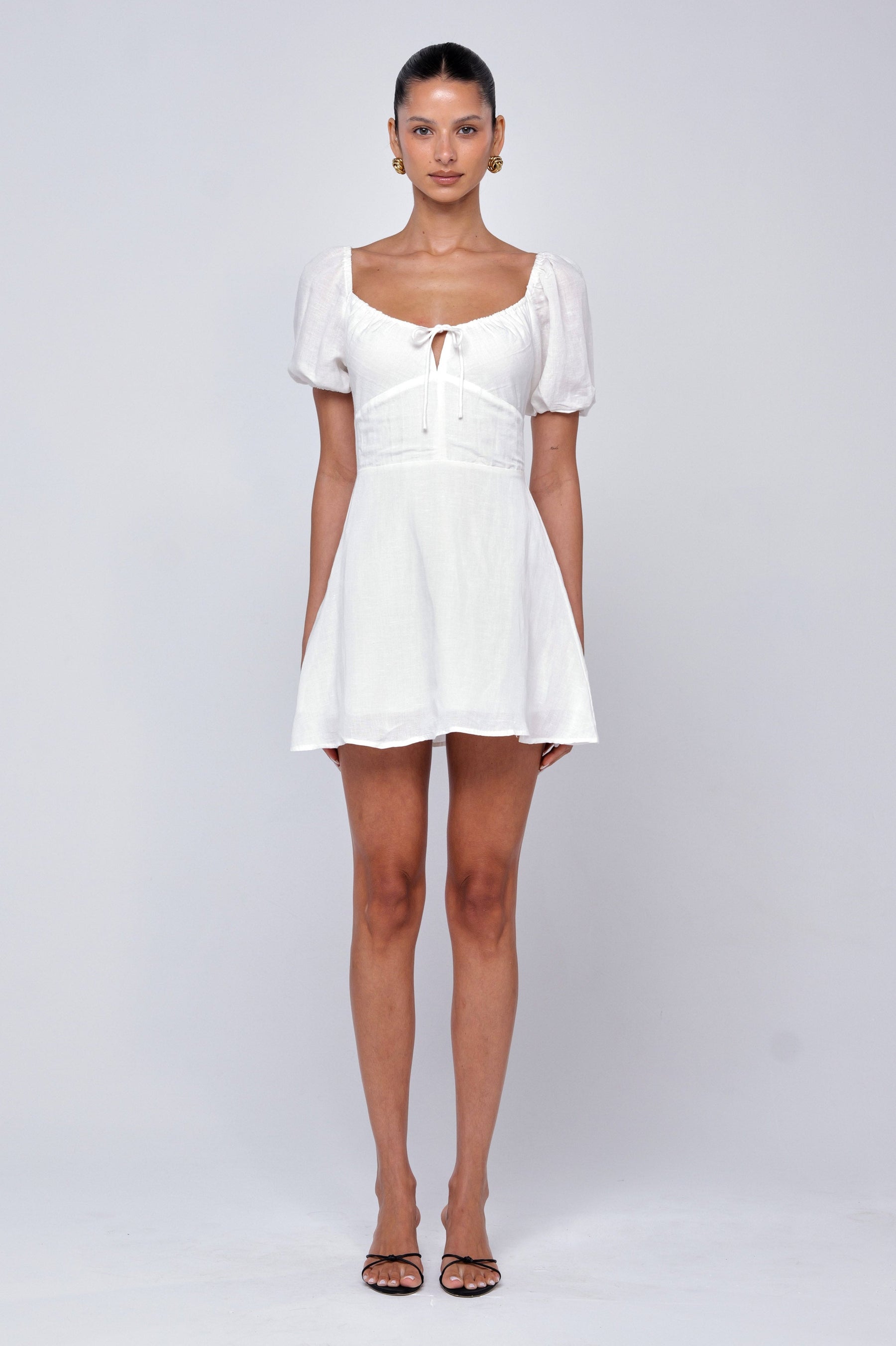 Winnie Mini in White Linen RESA Winnie Mini in White Linen RESA