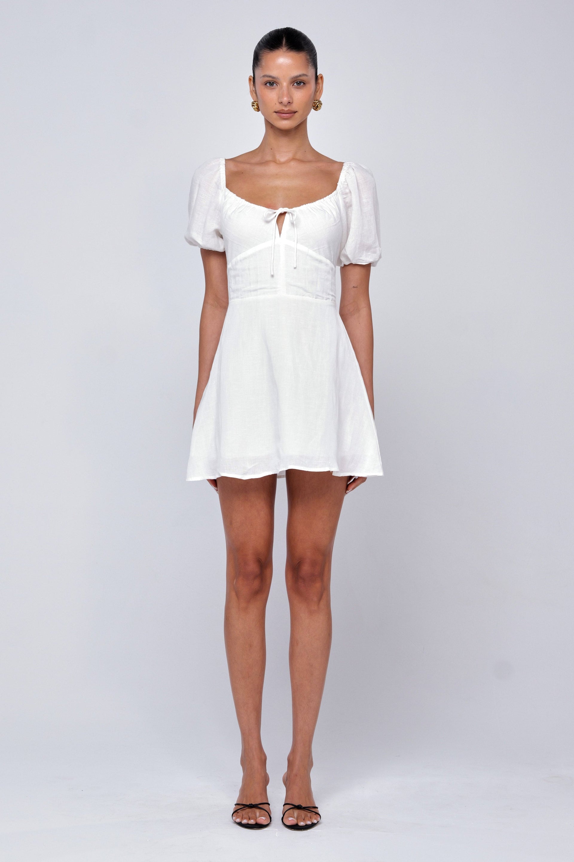 Winnie Mini in White Linen RESA Winnie Mini in White Linen RESA