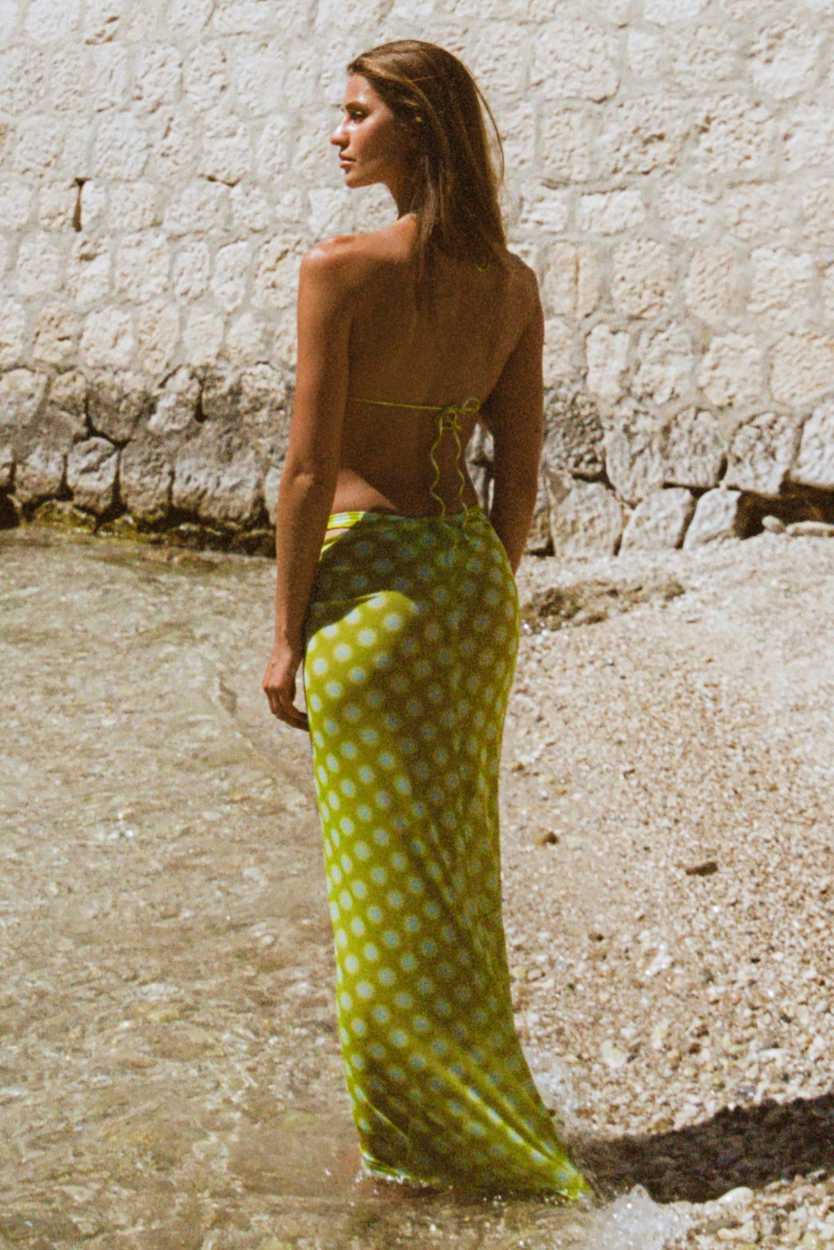This is an image of Ziggy in Luma - RESA featuring a model wearing the dress
