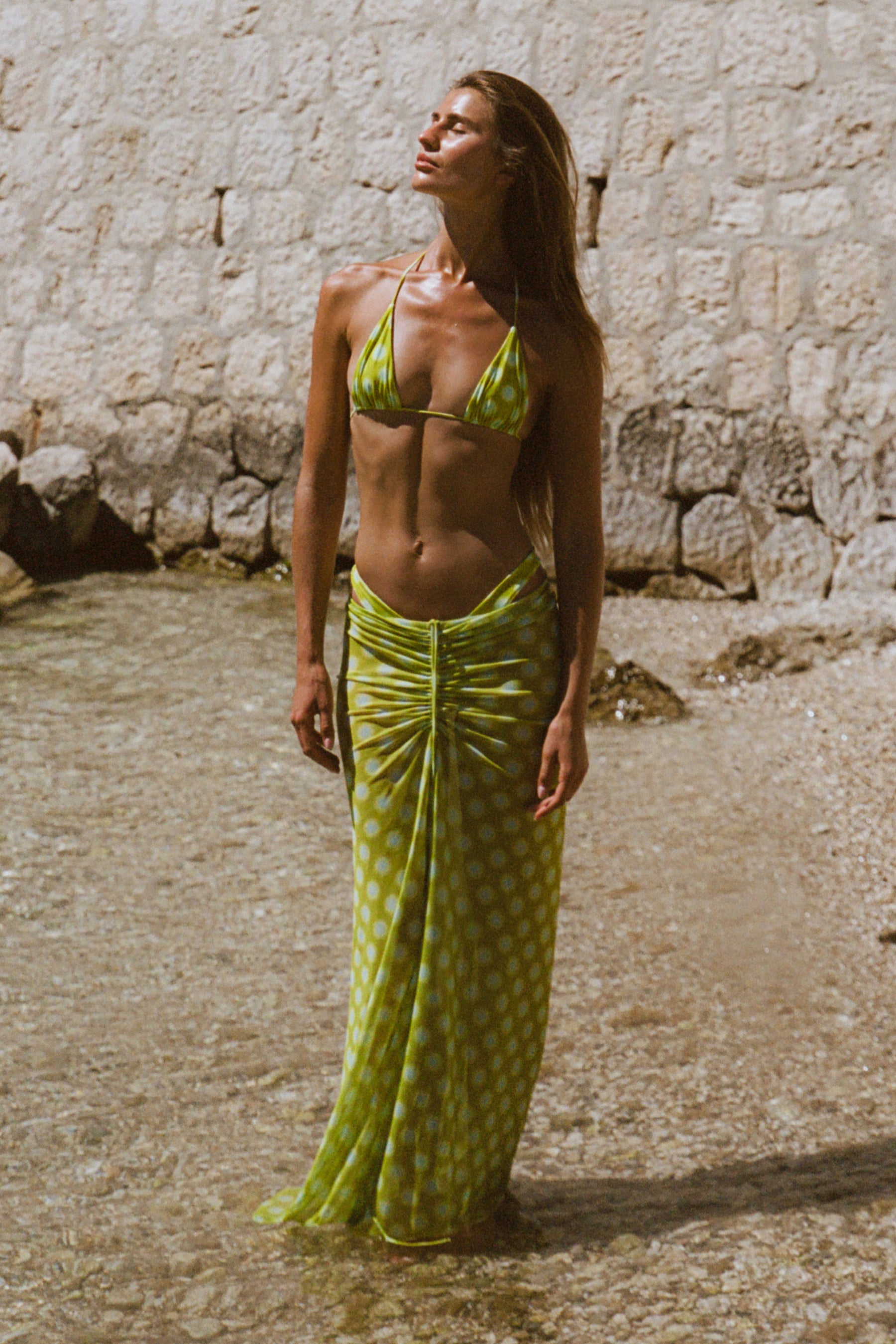 This is an image of Ziggy in Luma - RESA featuring a model wearing the dress