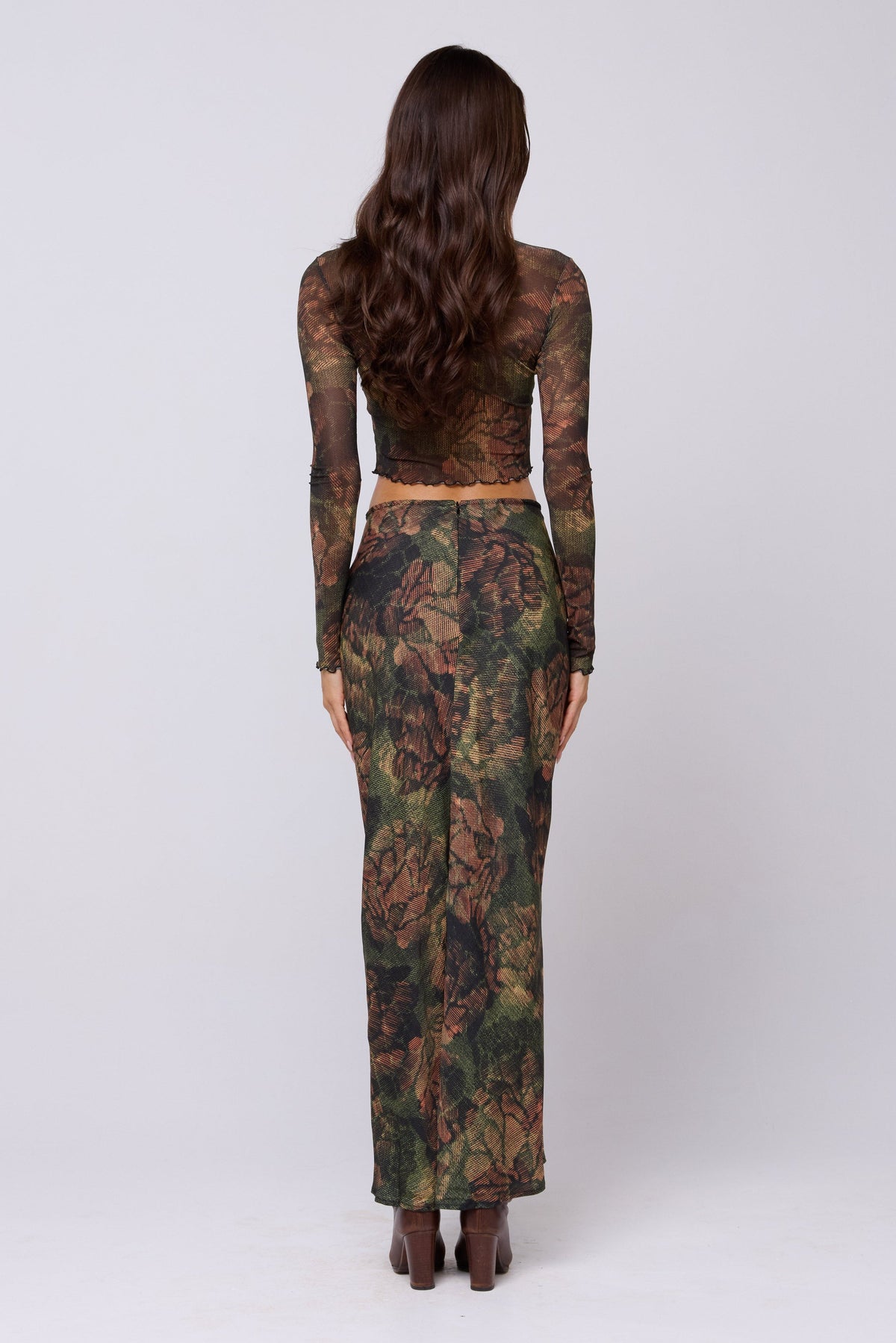 This is an image of Ziggy Skirt in Autumn - RESA featuring a model wearing the dress