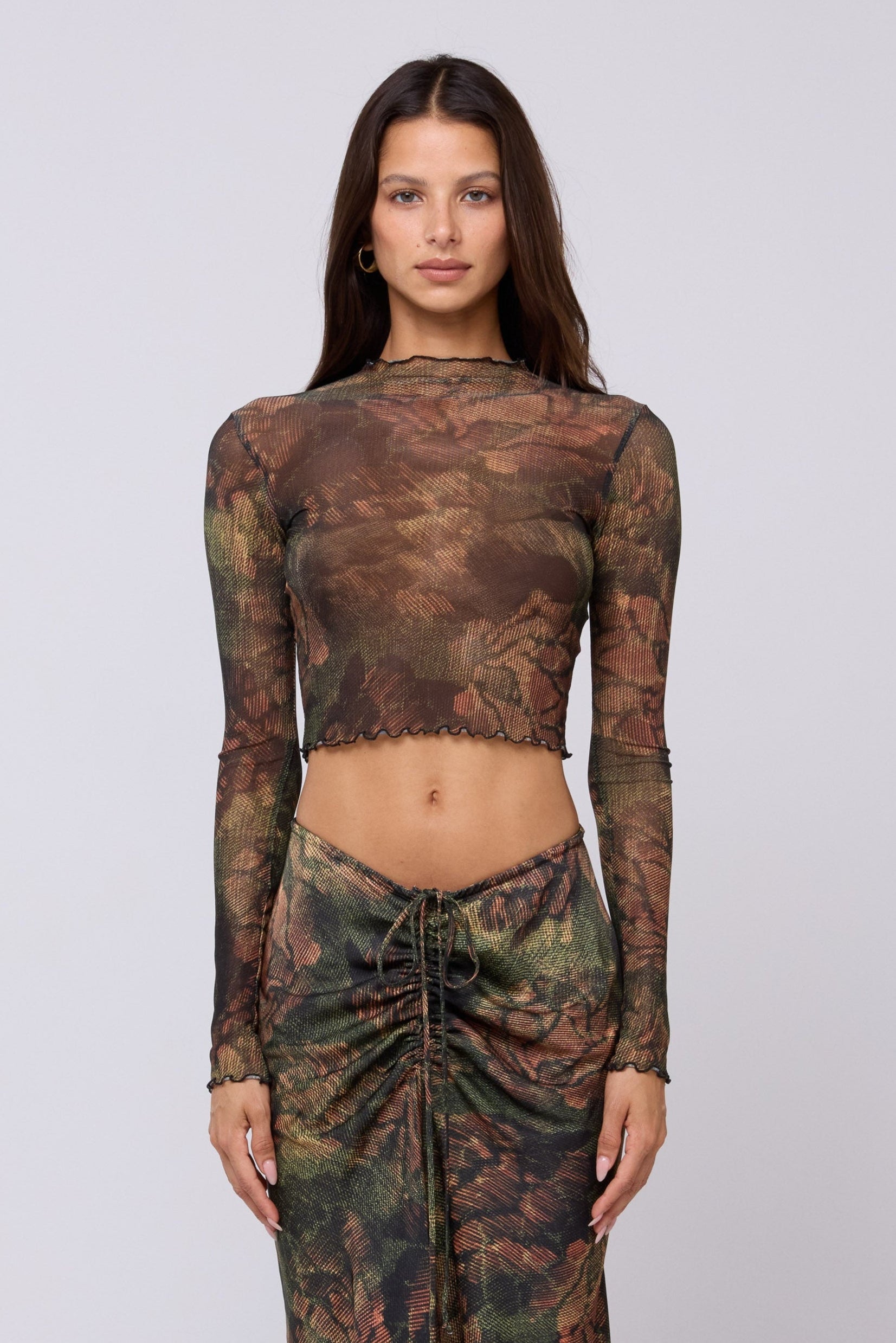 This is an image of Ziggy Skirt in Autumn - RESA featuring a model wearing the dress
