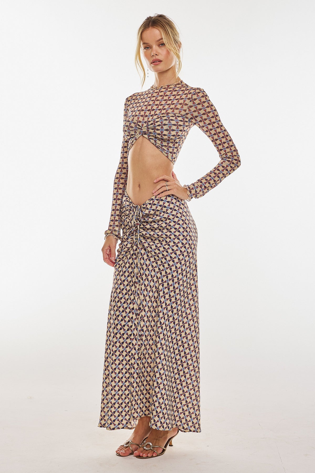 This is an image of Ziggy Skirt in Brooklyn - RESA featuring a model wearing the dress