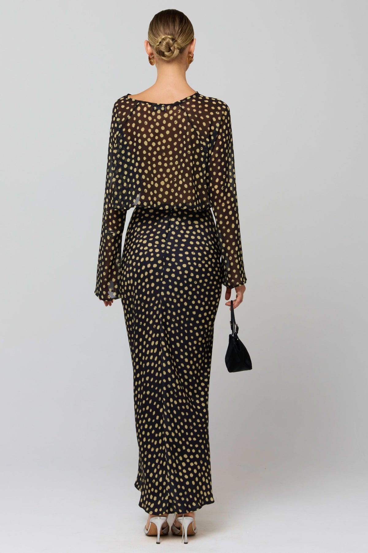 This is an image of Ziggy Skirt in Celeste - RESA featuring a model wearing the dress