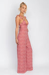 Jilly Jumpsuit in Crimson Poppy