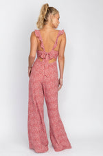 Jilly Jumpsuit in Crimson Poppy