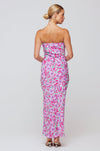 This is an image of Anna Slip in Hibiscus - RESA featuring a model wearing the dress